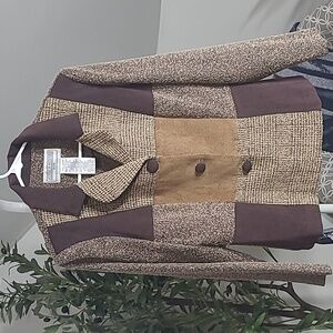 JESSICA HOWARD Vintage Patchwork Blazer 8P